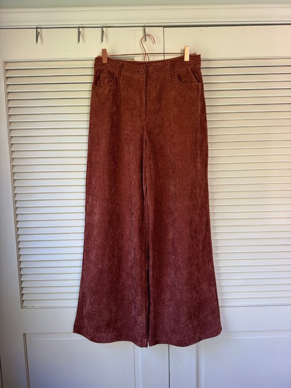 Industry Rust Corduroy Wide Leg Pants — Size 10, Never Worn